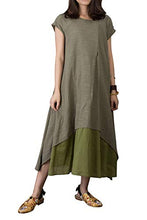 Load image into Gallery viewer, Outline Women&#39;s Short Sleeve Maxi Dresses