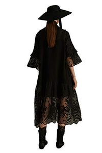 Outline Autumn Lace Dress