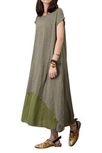 Load image into Gallery viewer, Outline Women&#39;s Short Sleeve Maxi Dresses