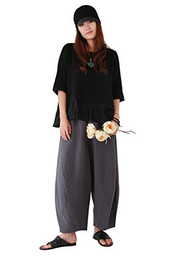 Jiqiuguer Baggy Pants with Pockets