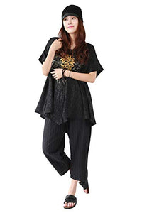 Jiqiuguer Boho Linen Pants with Pockets