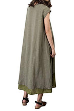 Load image into Gallery viewer, Outline Women&#39;s Short Sleeve Maxi Dresses