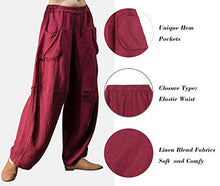 Load image into Gallery viewer, Outline Women&#39;s Harem Pants with Pockets