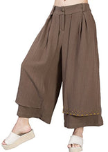 Load image into Gallery viewer, Jiqiuguer Women&#39;s Plus Size Double Layers Pants