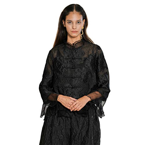 Outline Women Lace Shirt Cardigan